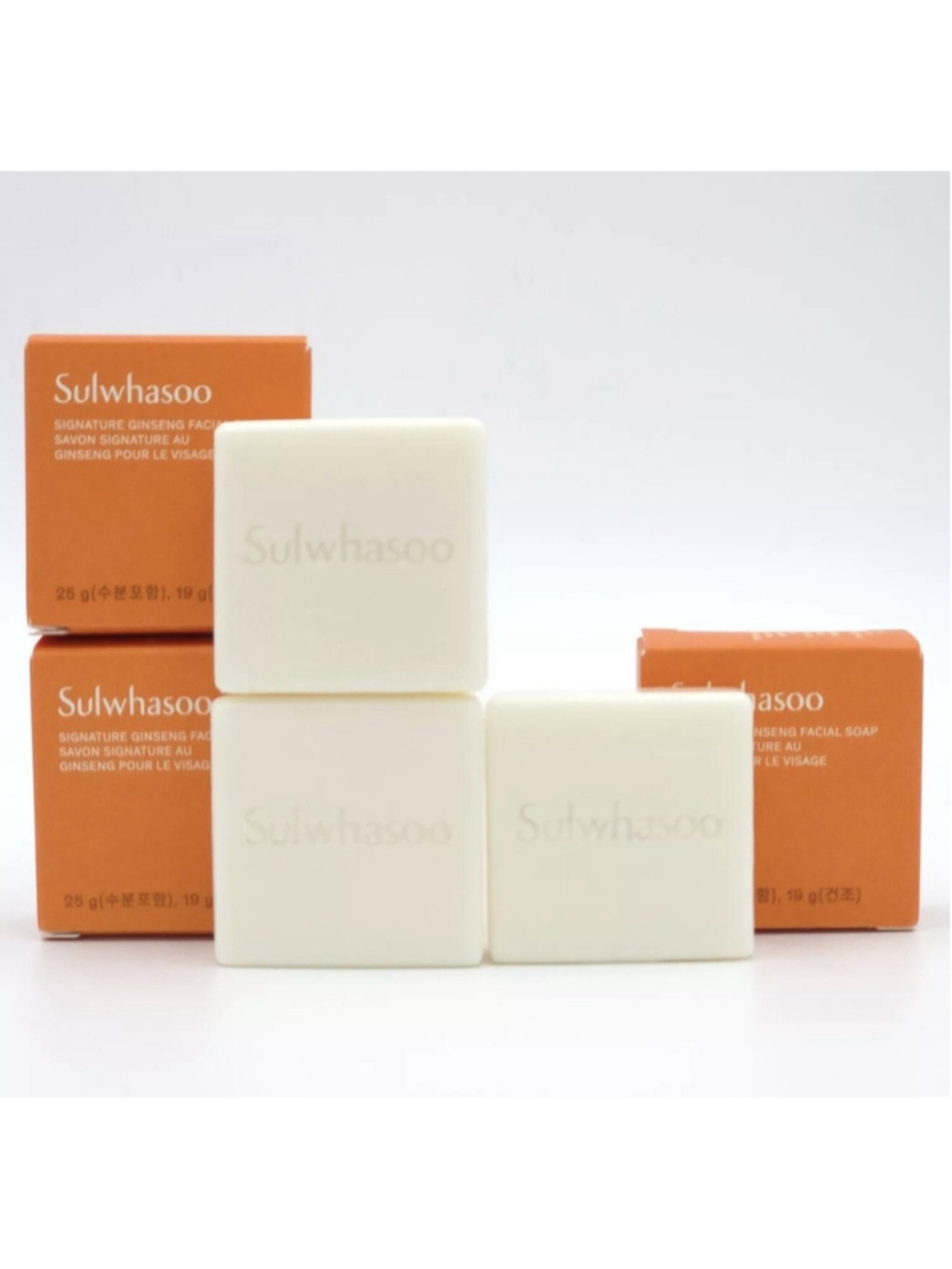 Sulwhasoo Signature Ginseng Facial Soap 25g x 3ea Soothing Creamy K-Beauty